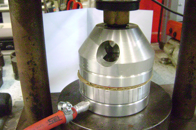 Burst testing of thin laminar materials